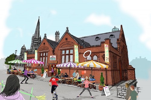 Proposed circus school at the former Cathedral School in Derry. Credit - John McCloskey.
