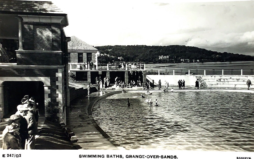 Historic photograph of Grange Lido. Credit - The Sankey Family Collection.